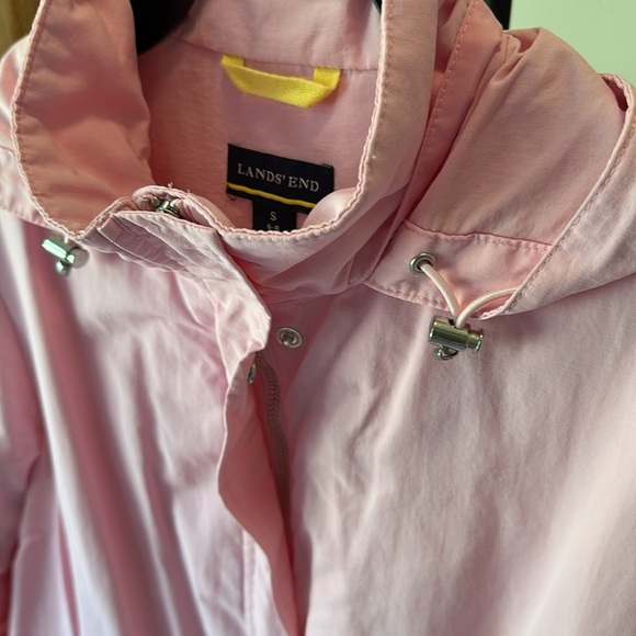 Lands' End Light Pink Jacket with Hood size small - Picture 6 of 9
